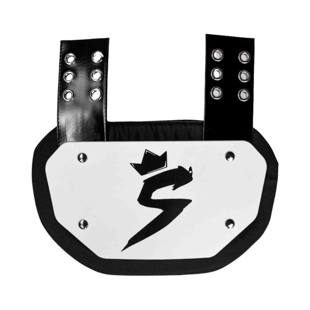 WHITE FOOTBALL BACK PLATE Sleeve King Athletics