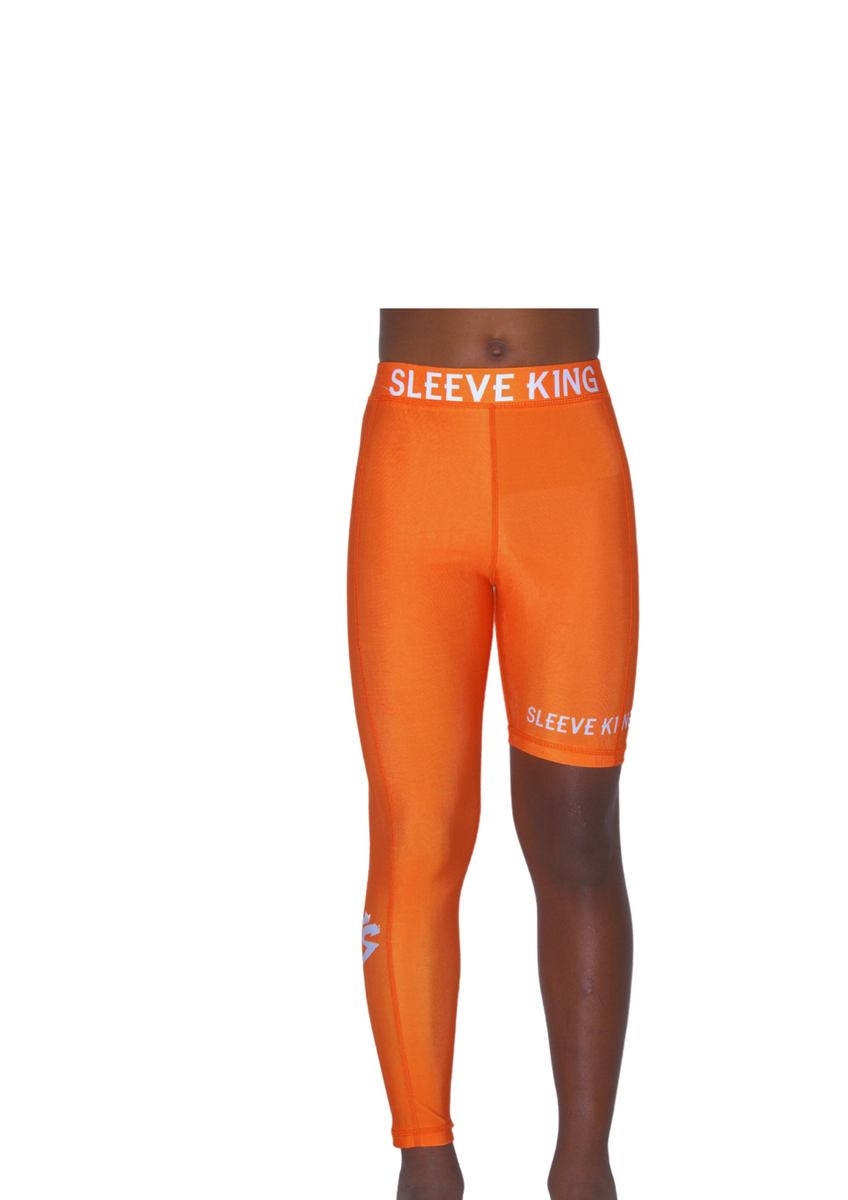 Orange youth compression tights hotsell