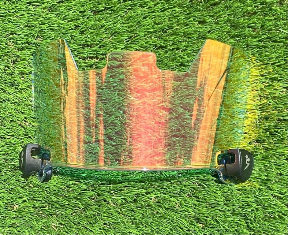 Rainbow Clear Football Visors Sleeve King Athletics