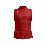COMPRESSION SLEEVE-LESS TURTLENECK INCLUDING DRY-FIT SHIRT (RED)