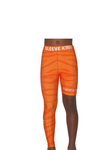 ORANGE STRIPES FULL ONE LEG LEGGINGS