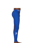 BLUE SOLID ONE LEG LEGGINGS