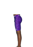 PURPLE STRIPES FULL ONE LEG LEGGINGS