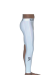 WHITE SOLID FULL ONE LEG LEGGINGS