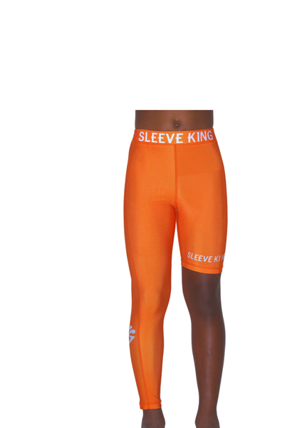 ORANGE SOLID FULL ONE LEG LEGGINGS – Sleeve King Athletics