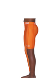 ORANGE SOLID FULL ONE LEG LEGGINGS