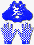 Check Mate Receiver Gloves (Royal Blue)