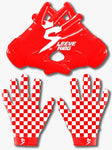Checkmate Receiver Gloves (Red)