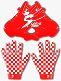 Checkmate Receiver Gloves (Red)