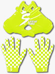 Neon Tennis Ball Checkmate Gloves 🎾